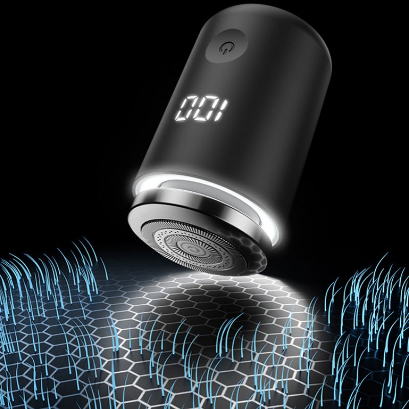LED Mini Rechargeable Electric Shaver – Portable Travel Shaving